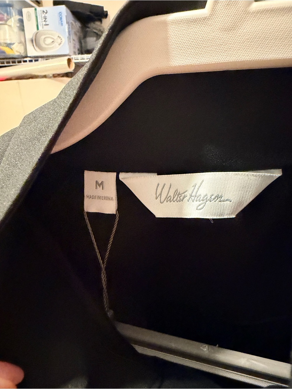 Walter Hagen Black Windbreaker/Waterproof  Jacket - Size M